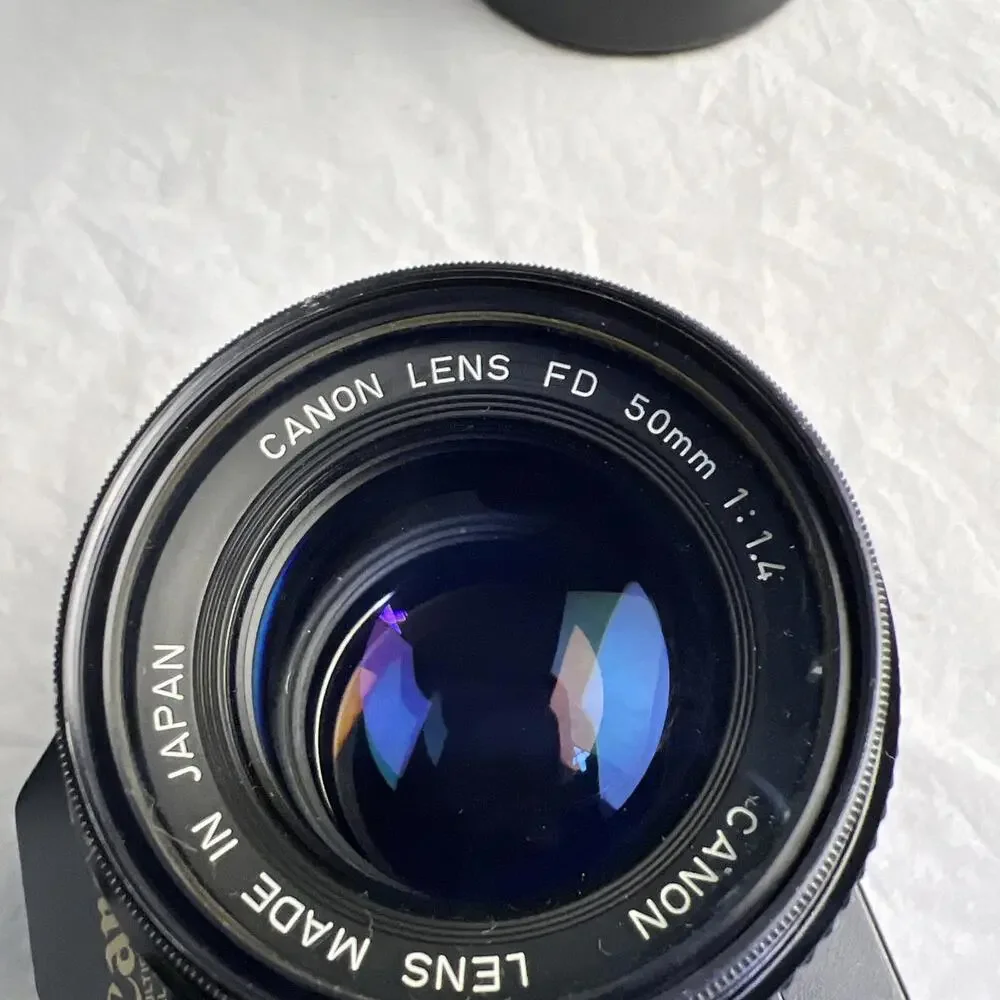 Canon T70 35mm Film SLR Camera w/3 lenses Tested Working*
